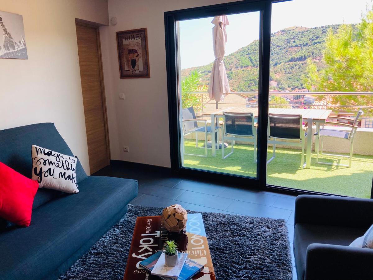 Residence Costa Vermella, Vue Mer Et Montagne Au Calme Cerbère Dış mekan fotoğraf